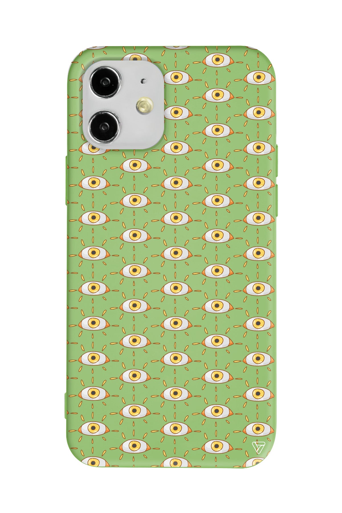 Sarı Goz Lansman Model İçi Kadife Silikon Telefon Kılıfı