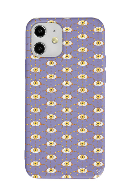 Sarı Goz Lansman Model İçi Kadife Silikon Telefon Kılıfı