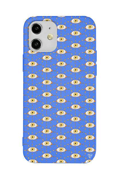 Sarı Goz Lansman Model İçi Kadife Silikon Telefon Kılıfı