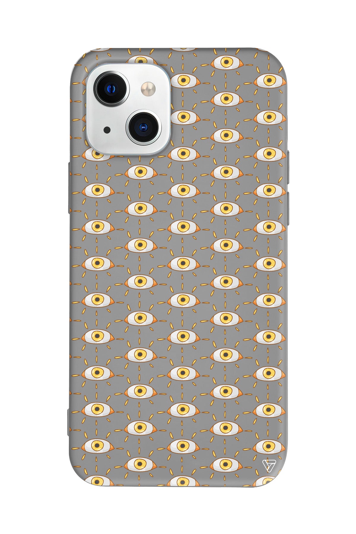 Sarı Goz Lansman Model İçi Kadife Silikon Telefon Kılıfı