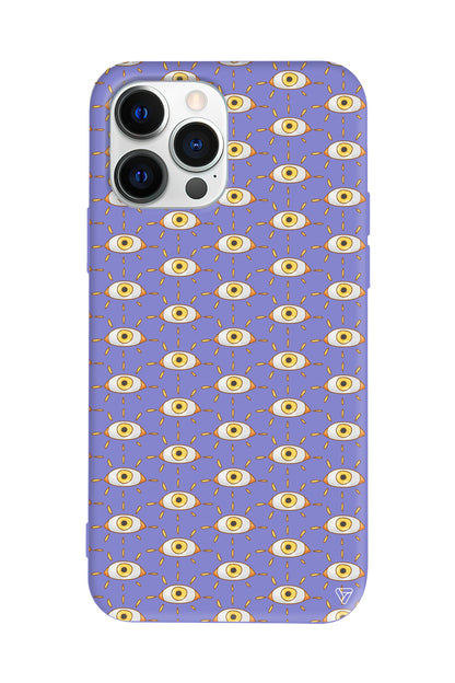 Sarı Goz Lansman Model İçi Kadife Silikon Telefon Kılıfı