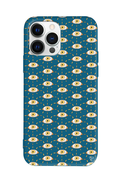 Sarı Goz Lansman Model İçi Kadife Silikon Telefon Kılıfı