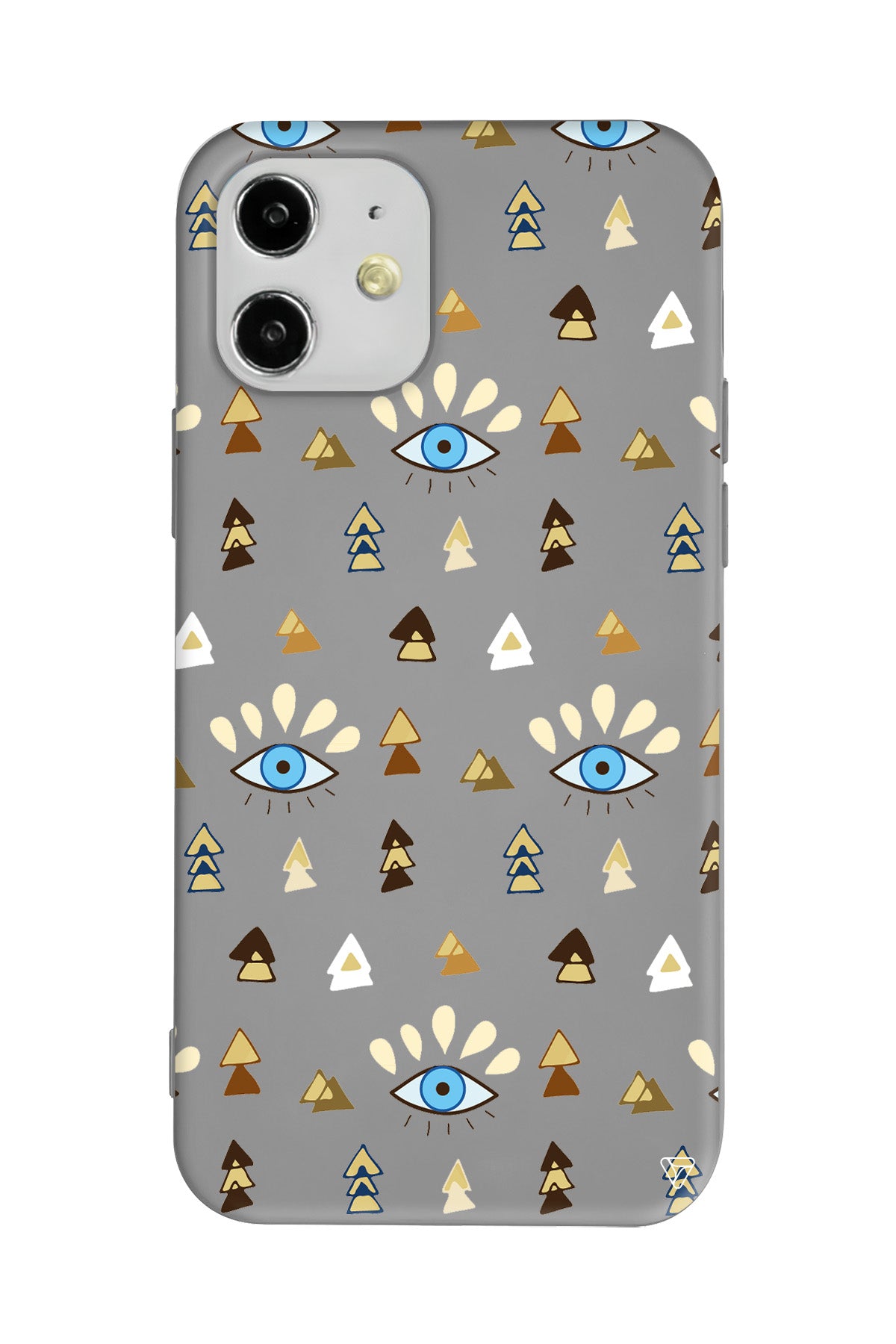 Etnik Goz Lansman Model İçi Kadife Silikon Telefon Kılıfı