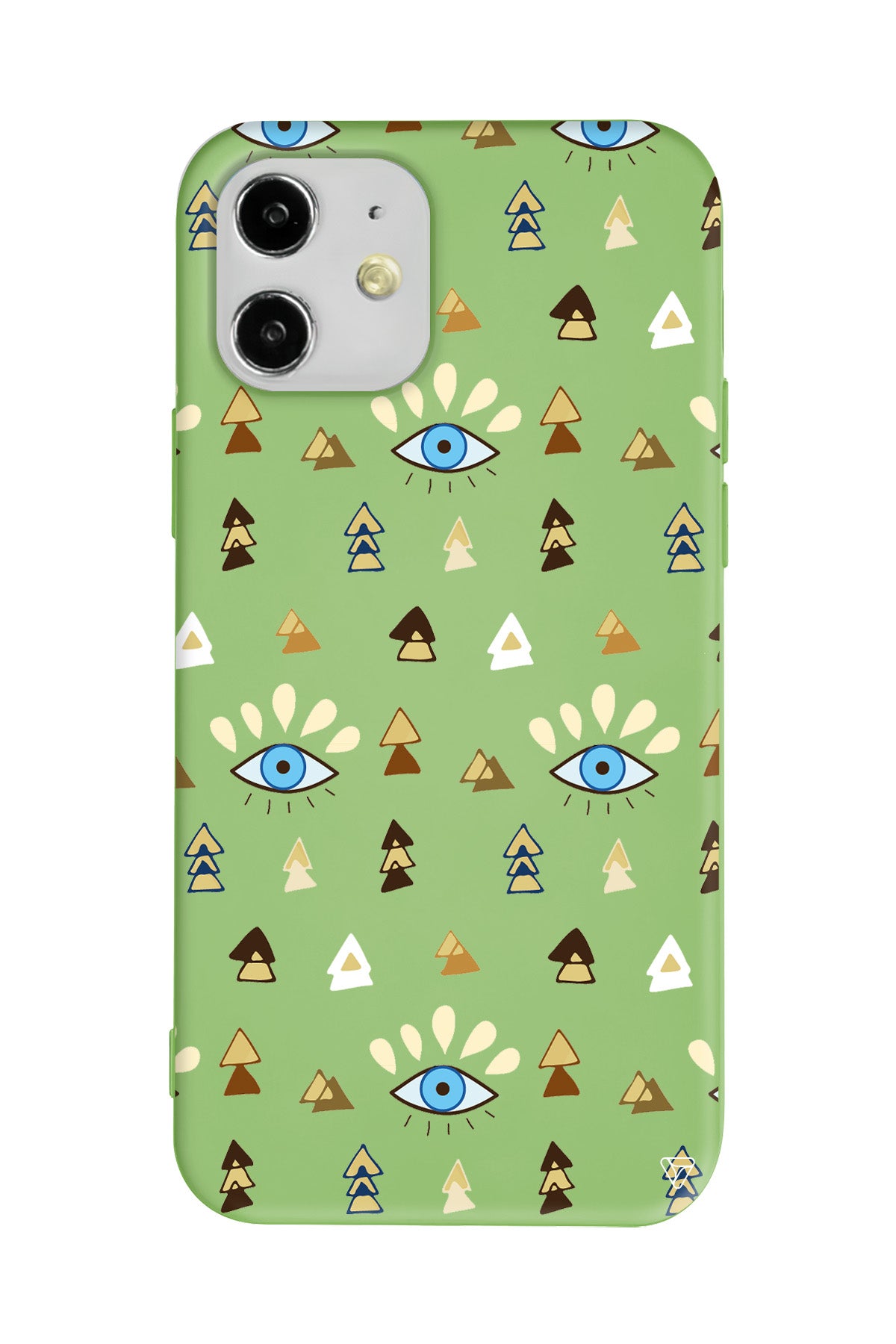 Etnik Goz Lansman Model İçi Kadife Silikon Telefon Kılıfı