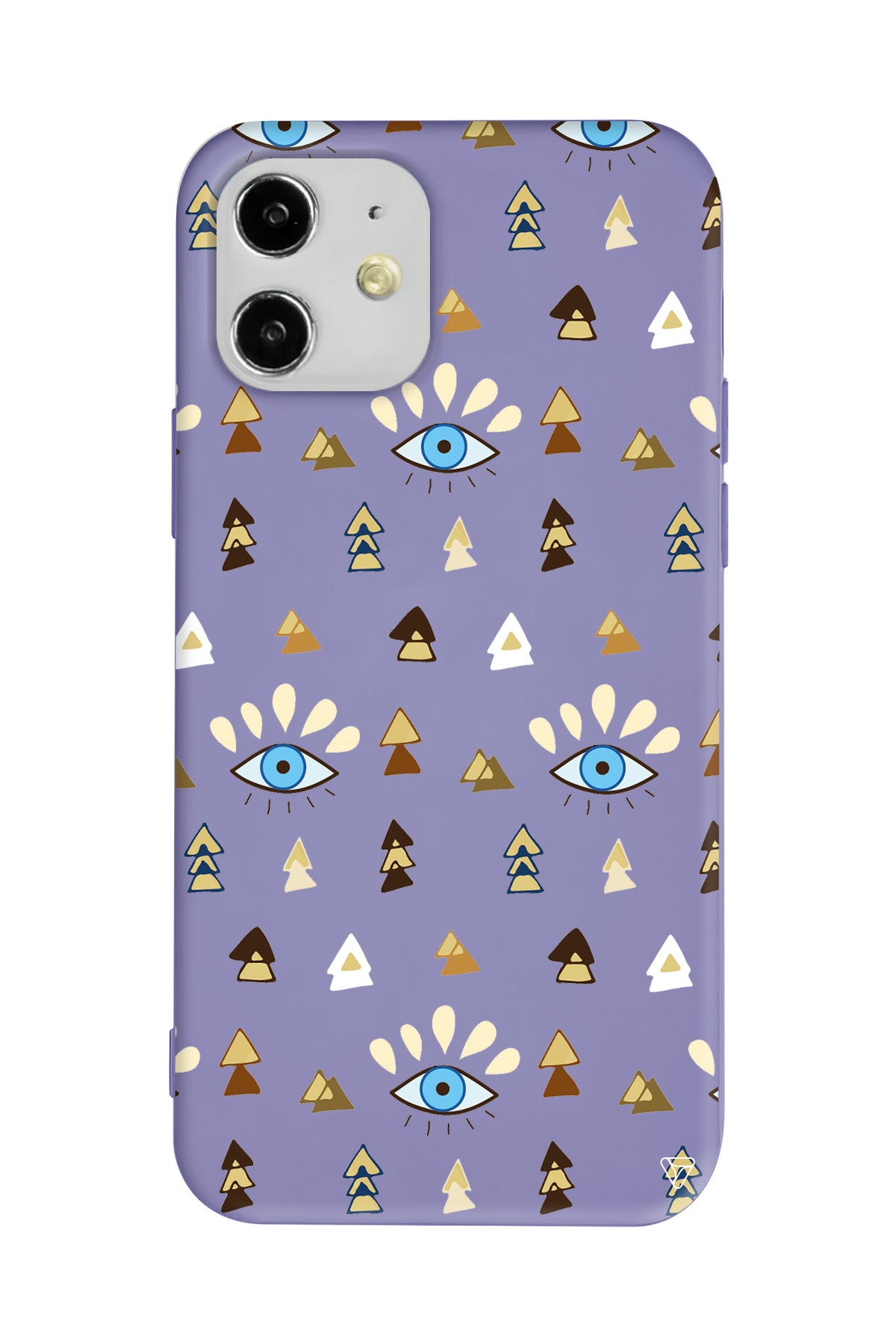 Etnik Goz Lansman Model İçi Kadife Silikon Telefon Kılıfı