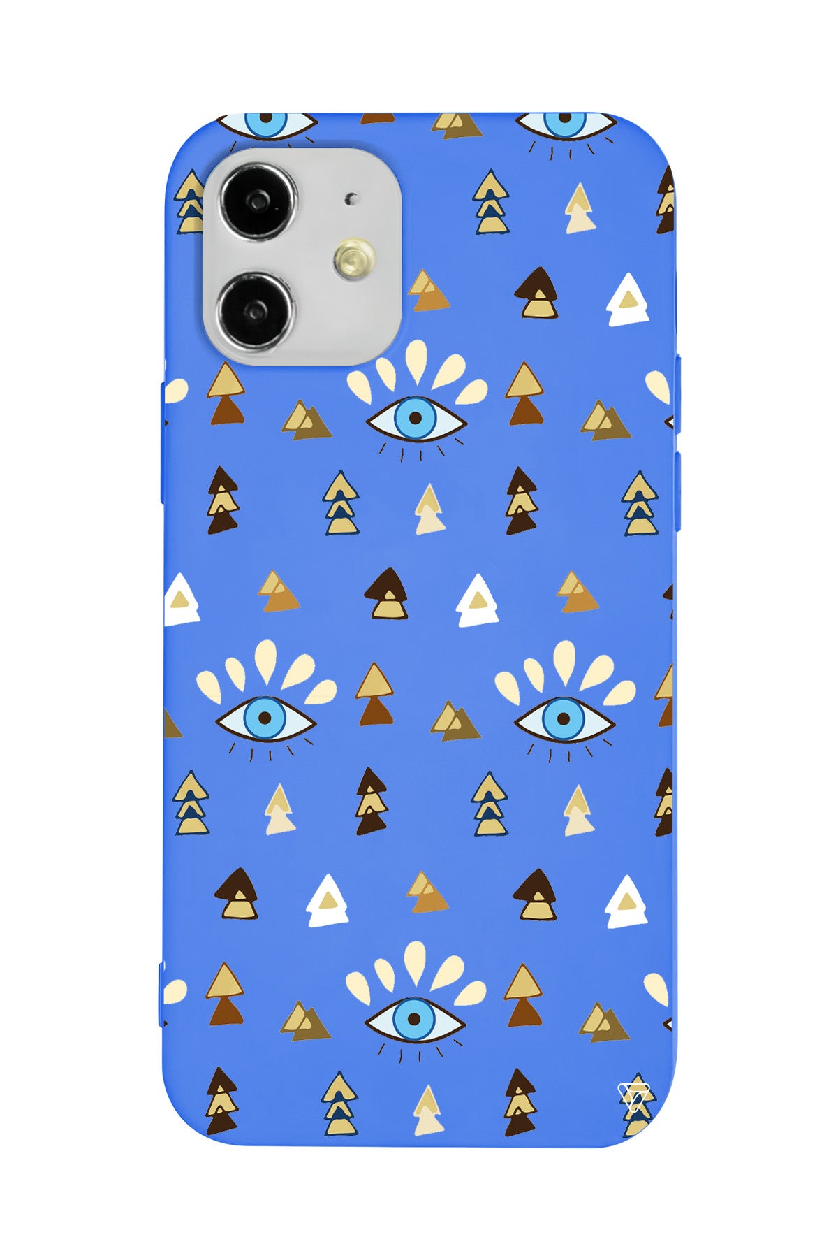 Etnik Goz Lansman Model İçi Kadife Silikon Telefon Kılıfı