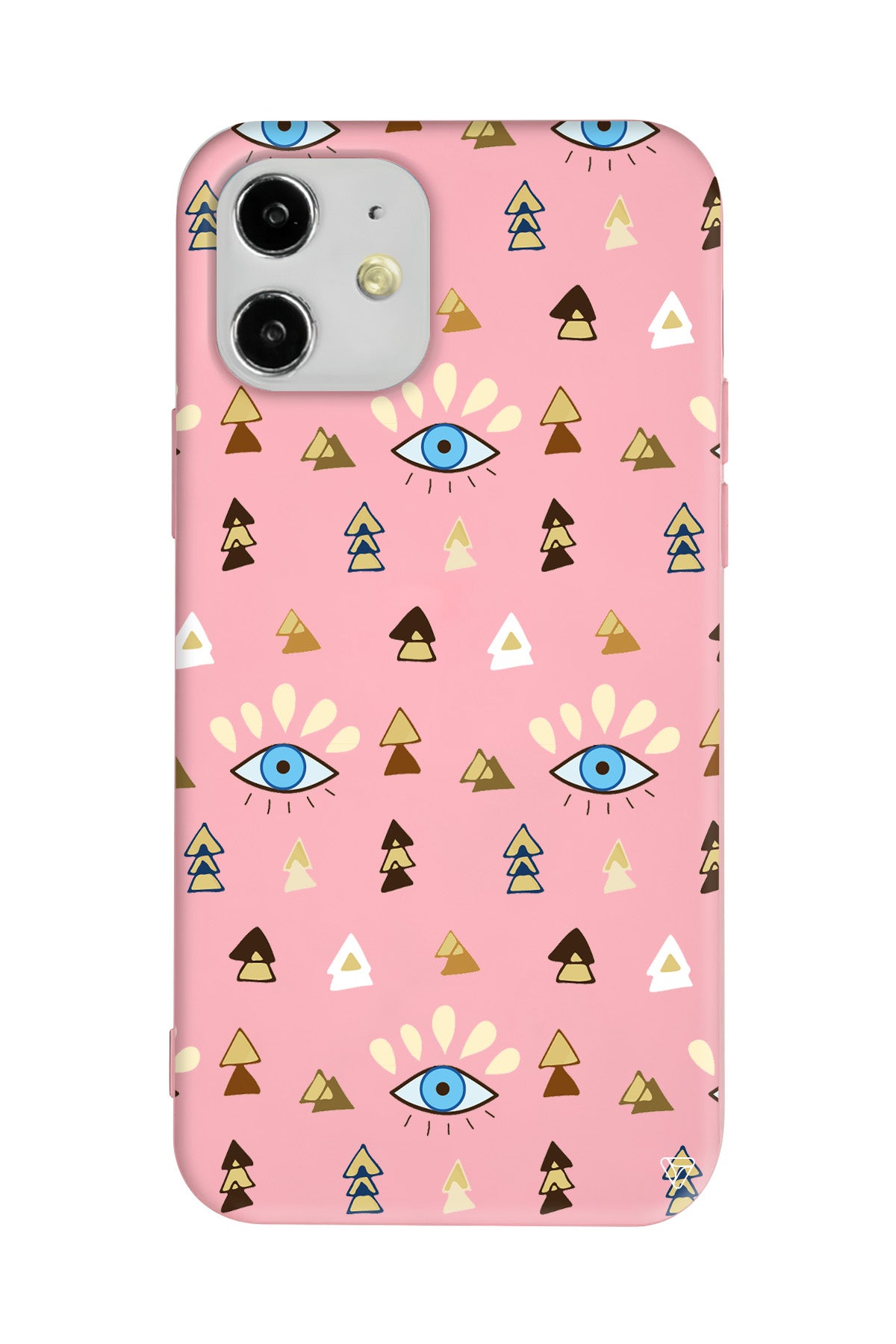 Etnik Goz Lansman Model İçi Kadife Silikon Telefon Kılıfı