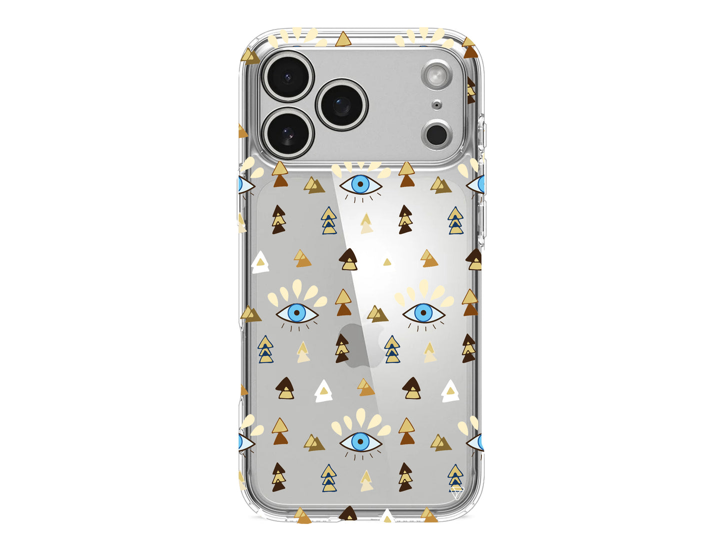 Etnik Goz Lansman Model İçi Kadife Silikon Telefon Kılıfı