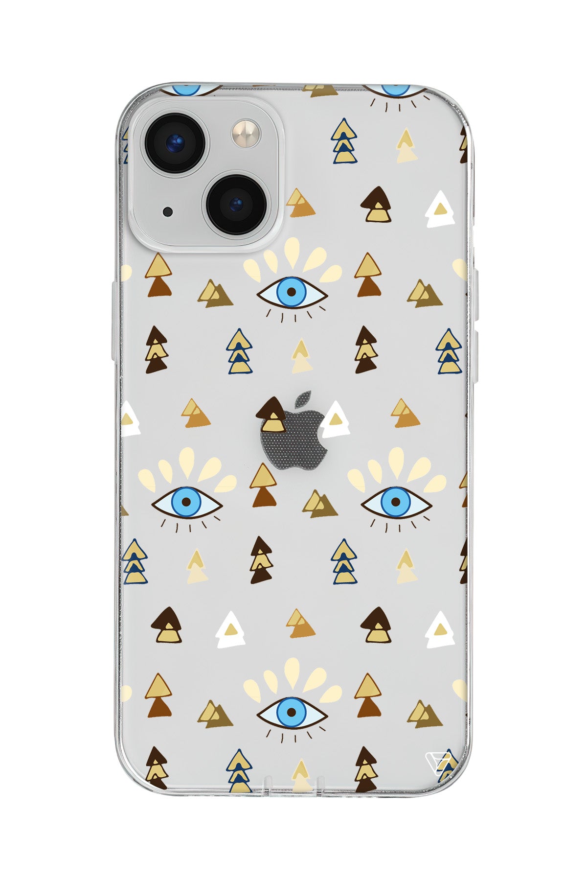 Etnik Goz Lansman Model İçi Kadife Silikon Telefon Kılıfı