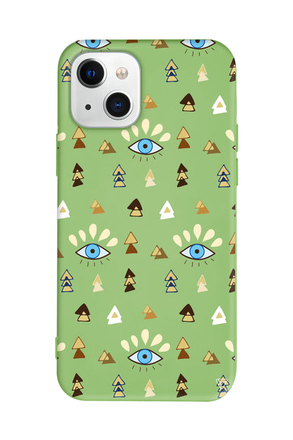 Etnik Goz Lansman Model İçi Kadife Silikon Telefon Kılıfı – Plus Serisine Özel