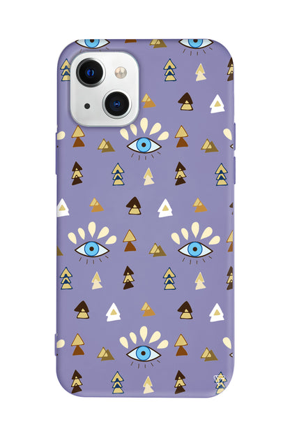 Etnik Goz Lansman Model İçi Kadife Silikon Telefon Kılıfı – Plus Serisine Özel