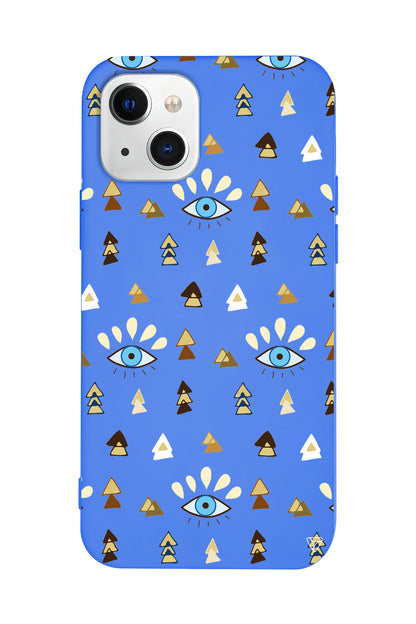 Etnik Goz Lansman Model İçi Kadife Silikon Telefon Kılıfı – Plus Serisine Özel