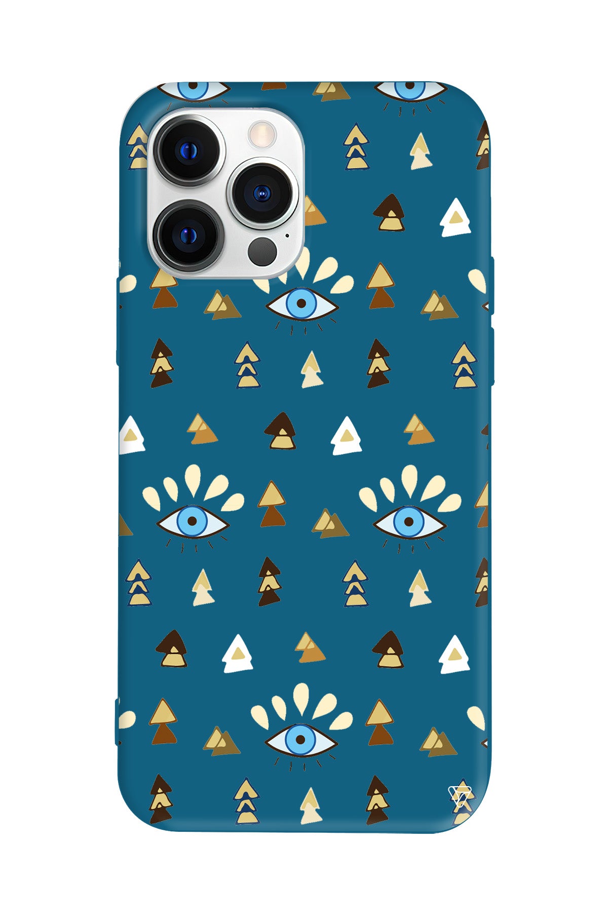 Etnik Goz Lansman Model İçi Kadife Silikon Telefon Kılıfı