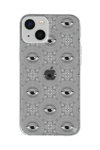 Mandala Goz Lansman Model İçi Kadife Silikon Telefon Kılıfı – Plus Serisine Özel