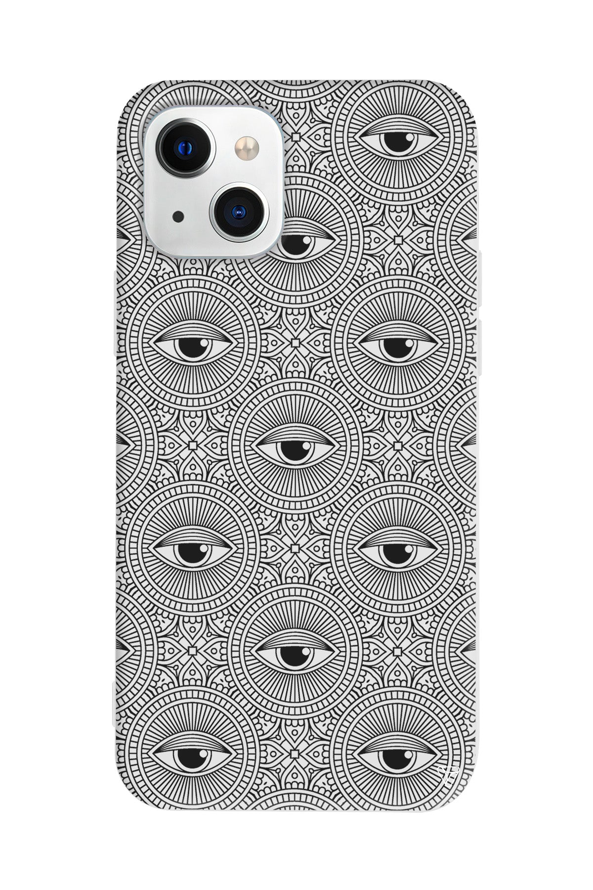 Mandala Goz Lansman Model İçi Kadife Silikon Telefon Kılıfı – Plus Serisine Özel