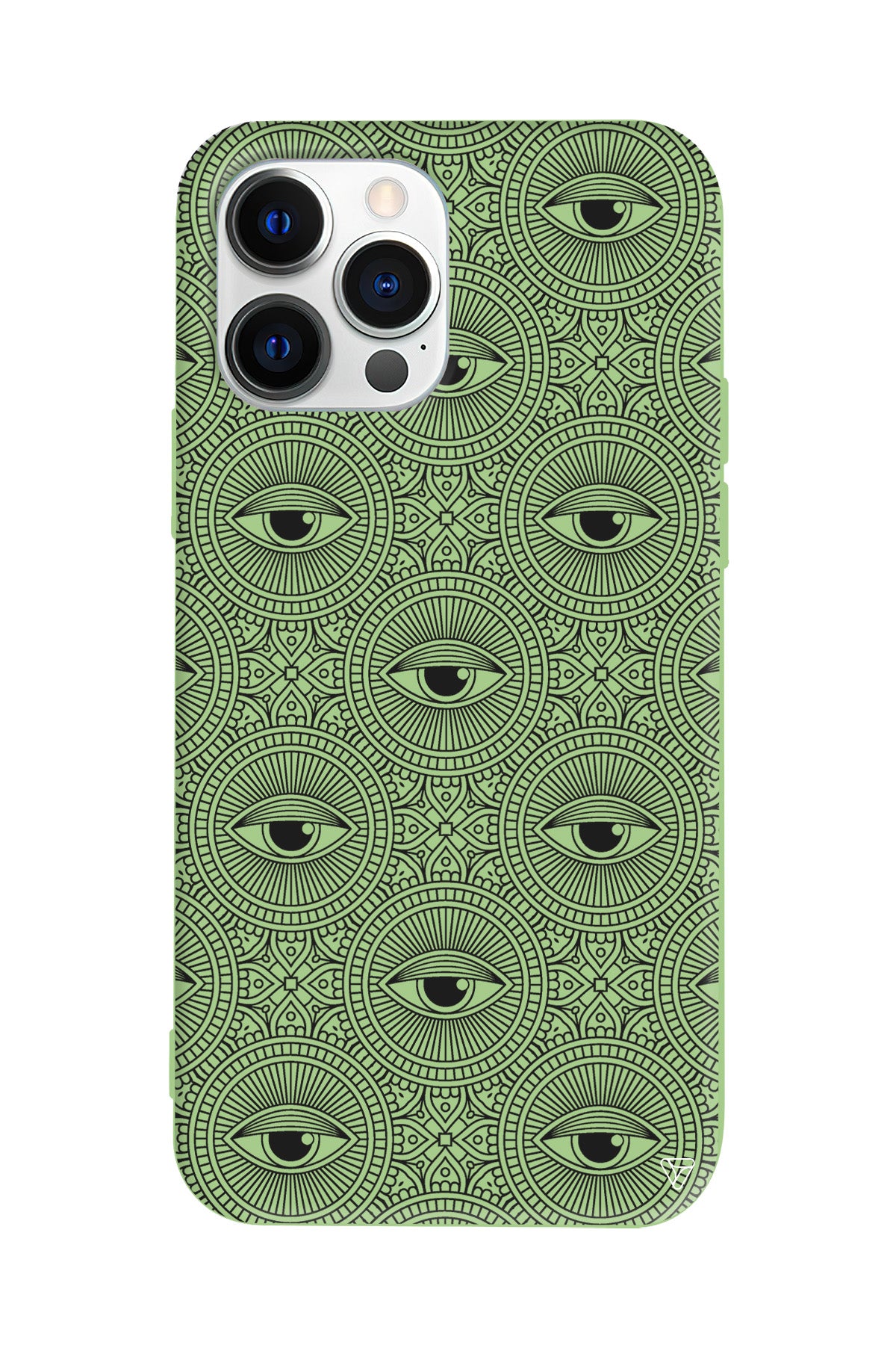 Mandala Goz Lansman Model İçi Kadife Silikon Telefon Kılıfı