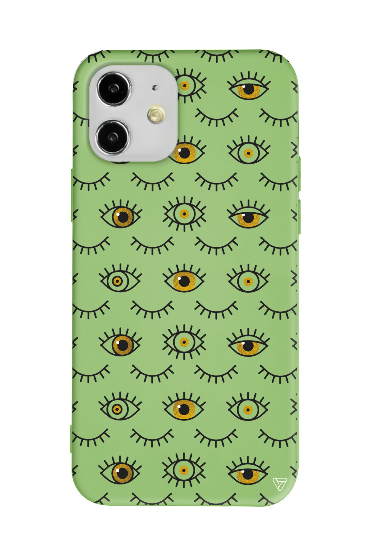 Gold Goz Lansman Model İçi Kadife Silikon Telefon Kılıfı