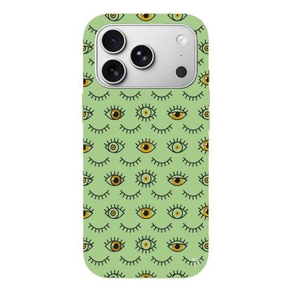 Gold Goz Lansman Model İçi Kadife Silikon Telefon Kılıfı