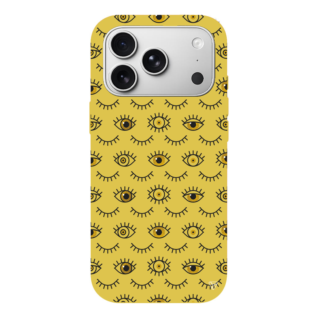 Gold Goz Lansman Model İçi Kadife Silikon Telefon Kılıfı