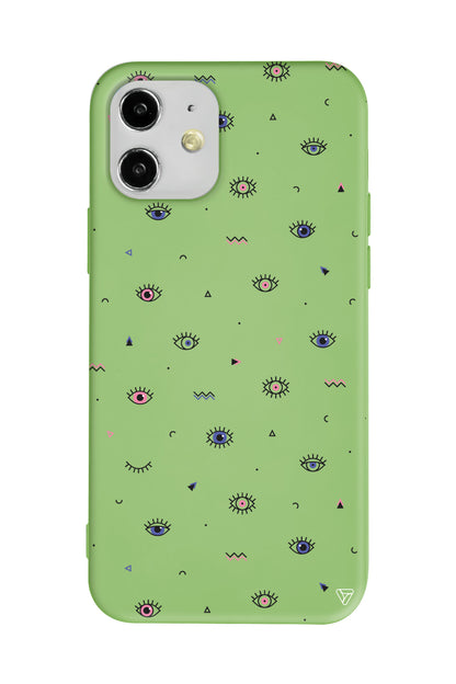 Dijital Goz Lansman Model İçi Kadife Silikon Telefon Kılıfı