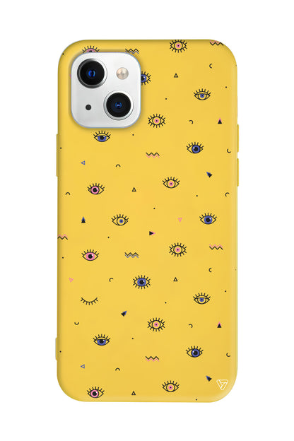 Dijital Goz Lansman Model İçi Kadife Silikon Telefon Kılıfı