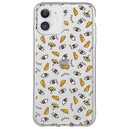 Carpici Gozler 2 Lansman Model İçi Kadife Silikon Telefon Kılıfı