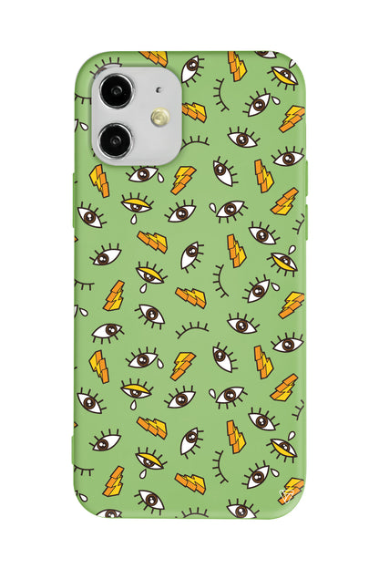 Carpici Gozler 2 Lansman Model İçi Kadife Silikon Telefon Kılıfı