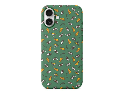 Carpici Gozler 2 Lansman Model İçi Kadife Silikon Telefon Kılıfı