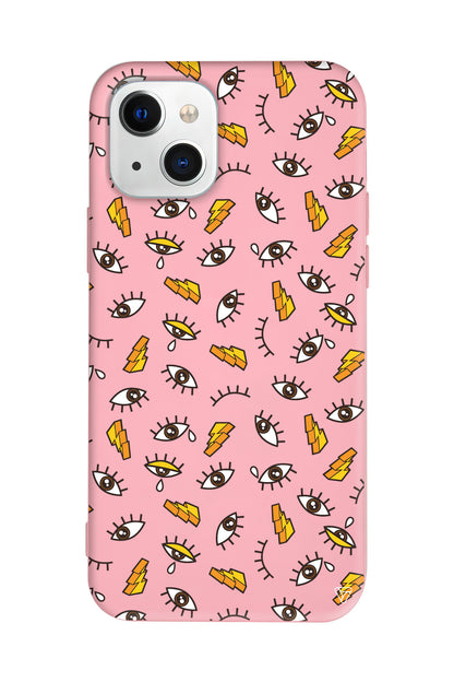 Carpici Gozler 2 Lansman Model İçi Kadife Silikon Telefon Kılıfı – Plus Serisine Özel