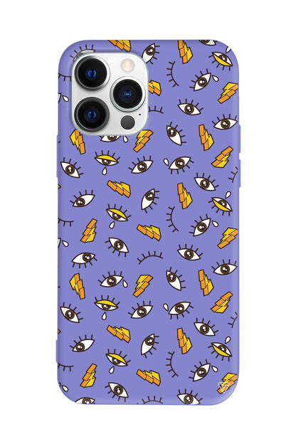 Carpici Gozler 2 Lansman Model İçi Kadife Silikon Telefon Kılıfı