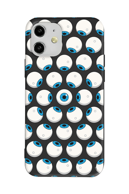 Eyes On You 2 Lansman Model İçi Kadife Silikon Telefon Kılıfı