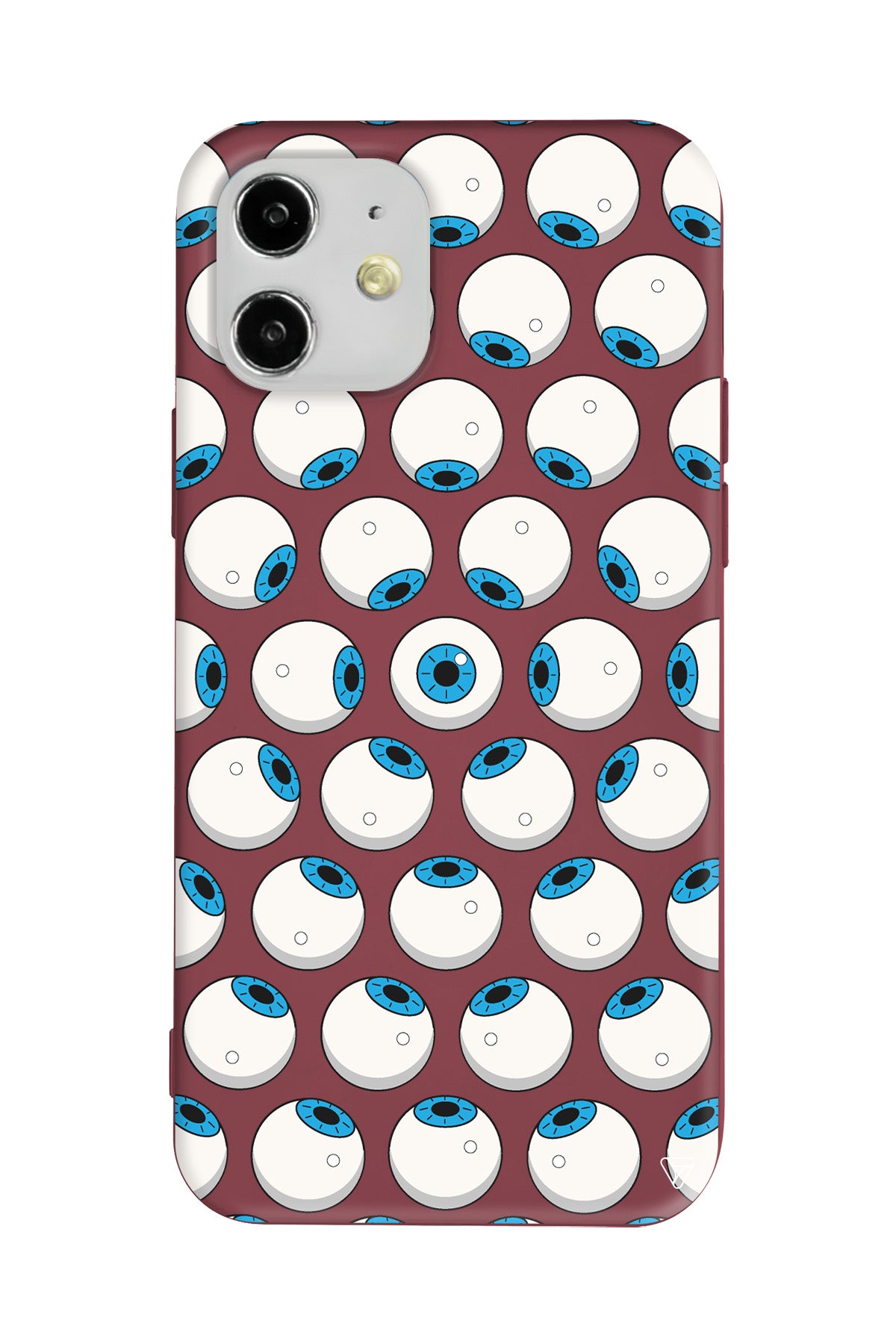 Eyes On You 2 Lansman Model İçi Kadife Silikon Telefon Kılıfı