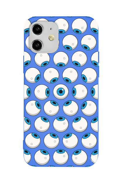 Eyes On You 2 Lansman Model İçi Kadife Silikon Telefon Kılıfı