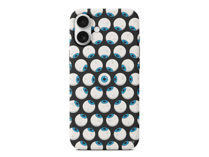 Eyes On You 2 Lansman Model İçi Kadife Silikon Telefon Kılıfı – Plus Serisine Özel