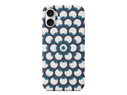 Eyes On You 2 Lansman Model İçi Kadife Silikon Telefon Kılıfı – Plus Serisine Özel