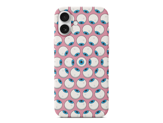 Eyes On You 2 Lansman Model İçi Kadife Silikon Telefon Kılıfı – Plus Serisine Özel