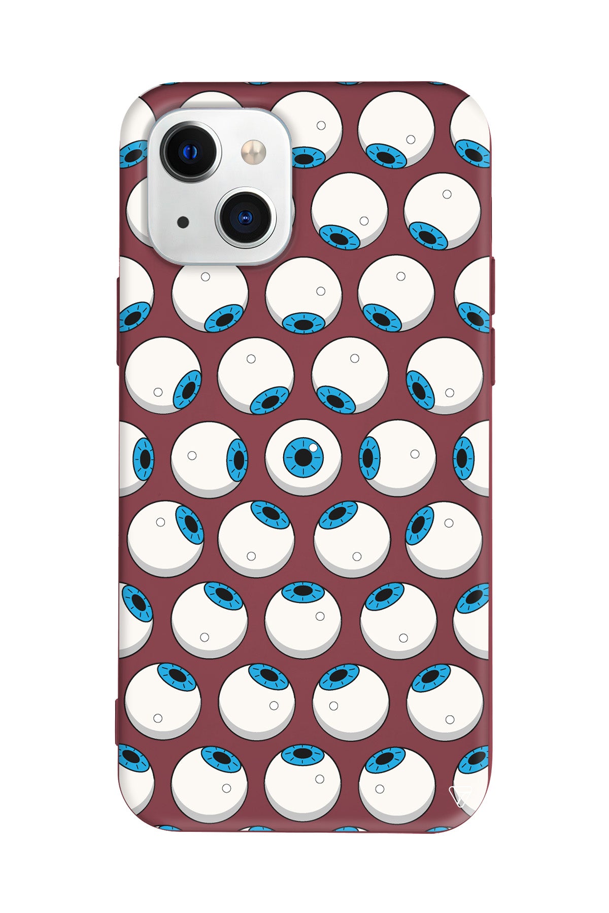 Eyes On You 2 Lansman Model İçi Kadife Silikon Telefon Kılıfı