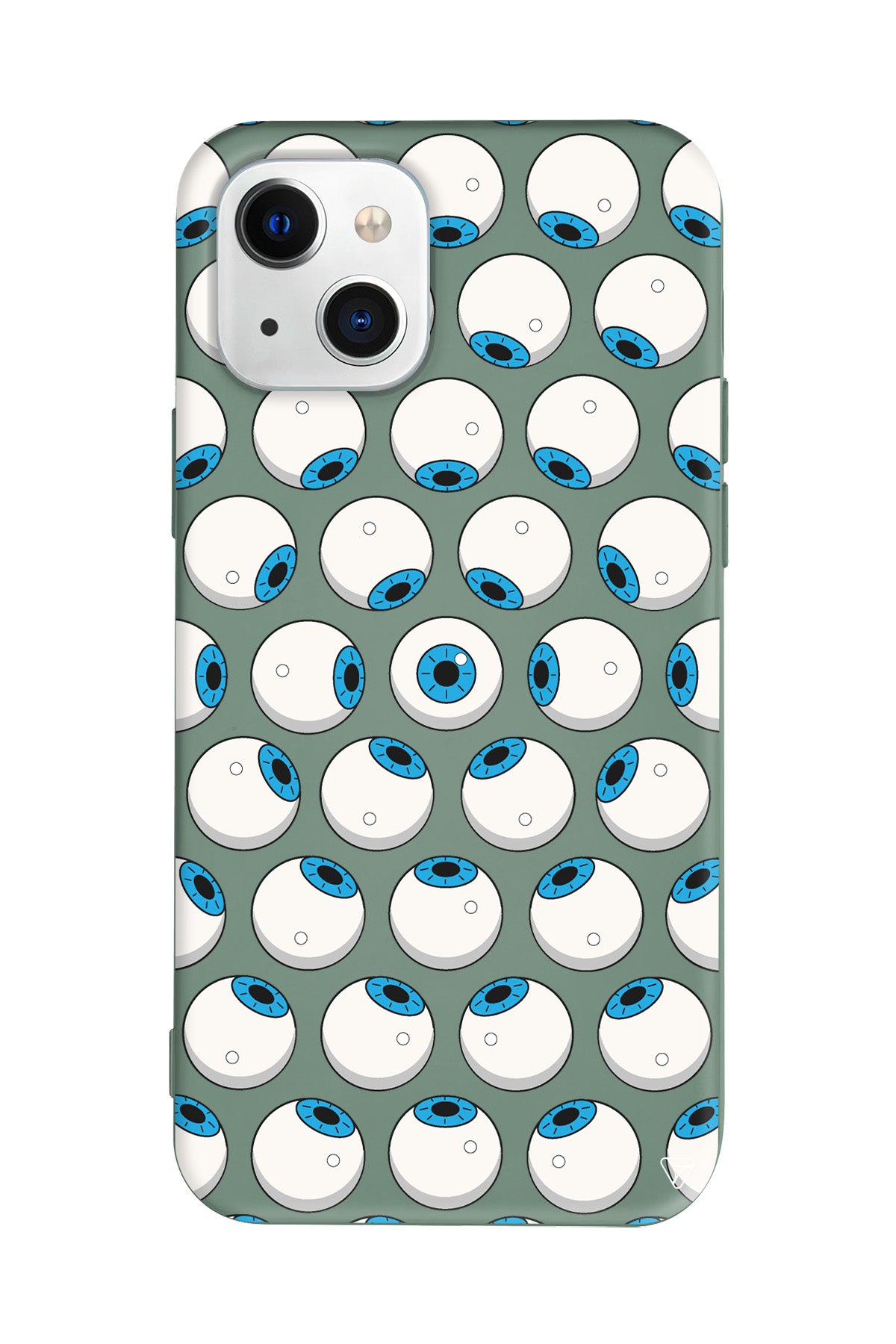 Eyes On You 2 Lansman Model İçi Kadife Silikon Telefon Kılıfı