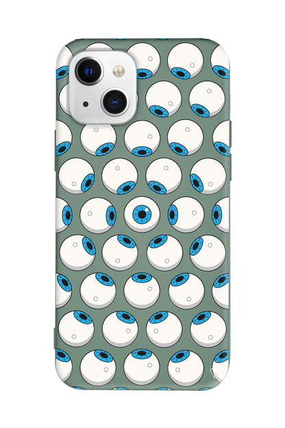 Eyes On You 2 Lansman Model İçi Kadife Silikon Telefon Kılıfı