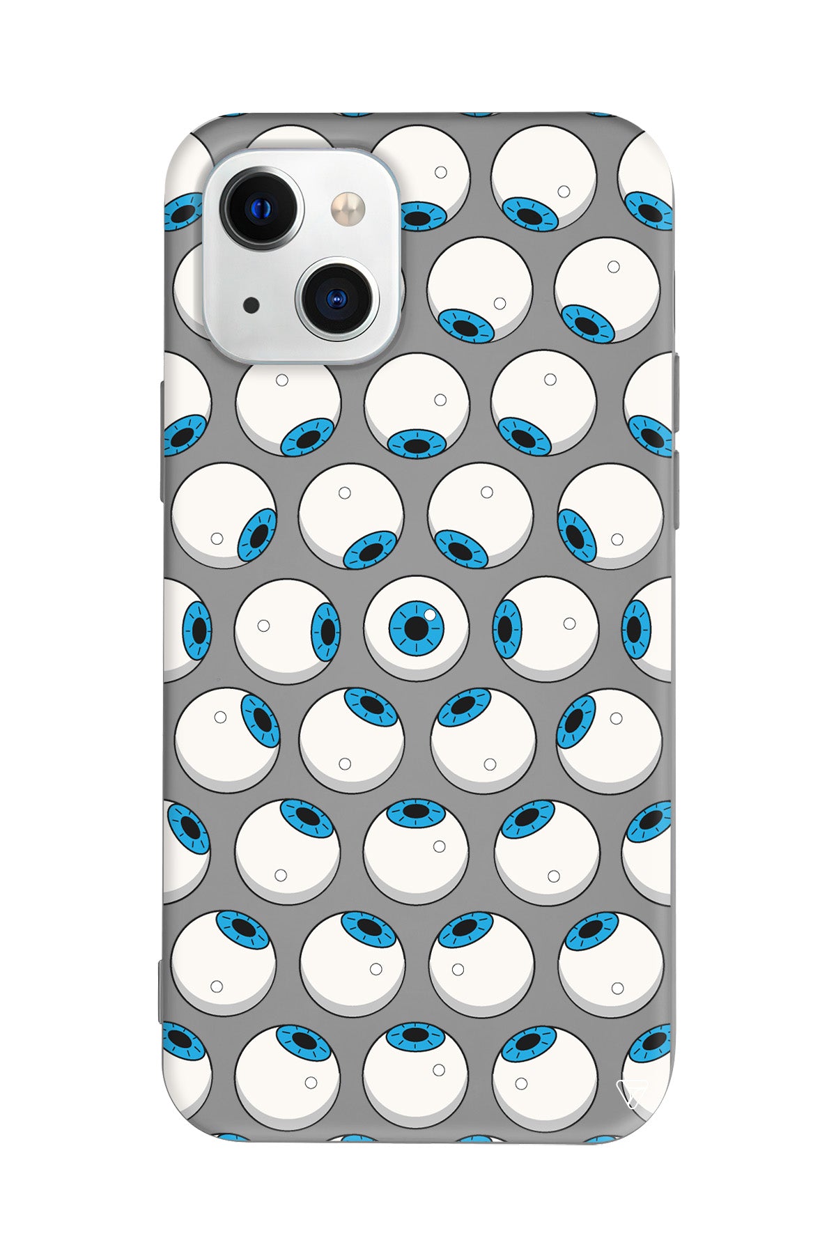 Eyes On You 2 Lansman Model İçi Kadife Silikon Telefon Kılıfı