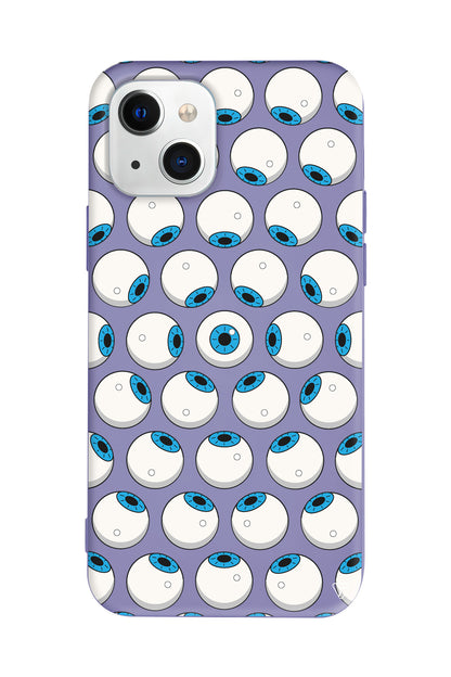 Eyes On You 2 Lansman Model İçi Kadife Silikon Telefon Kılıfı – Plus Serisine Özel