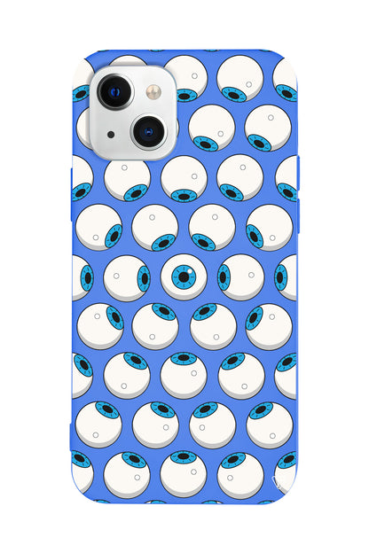 Eyes On You 2 Lansman Model İçi Kadife Silikon Telefon Kılıfı