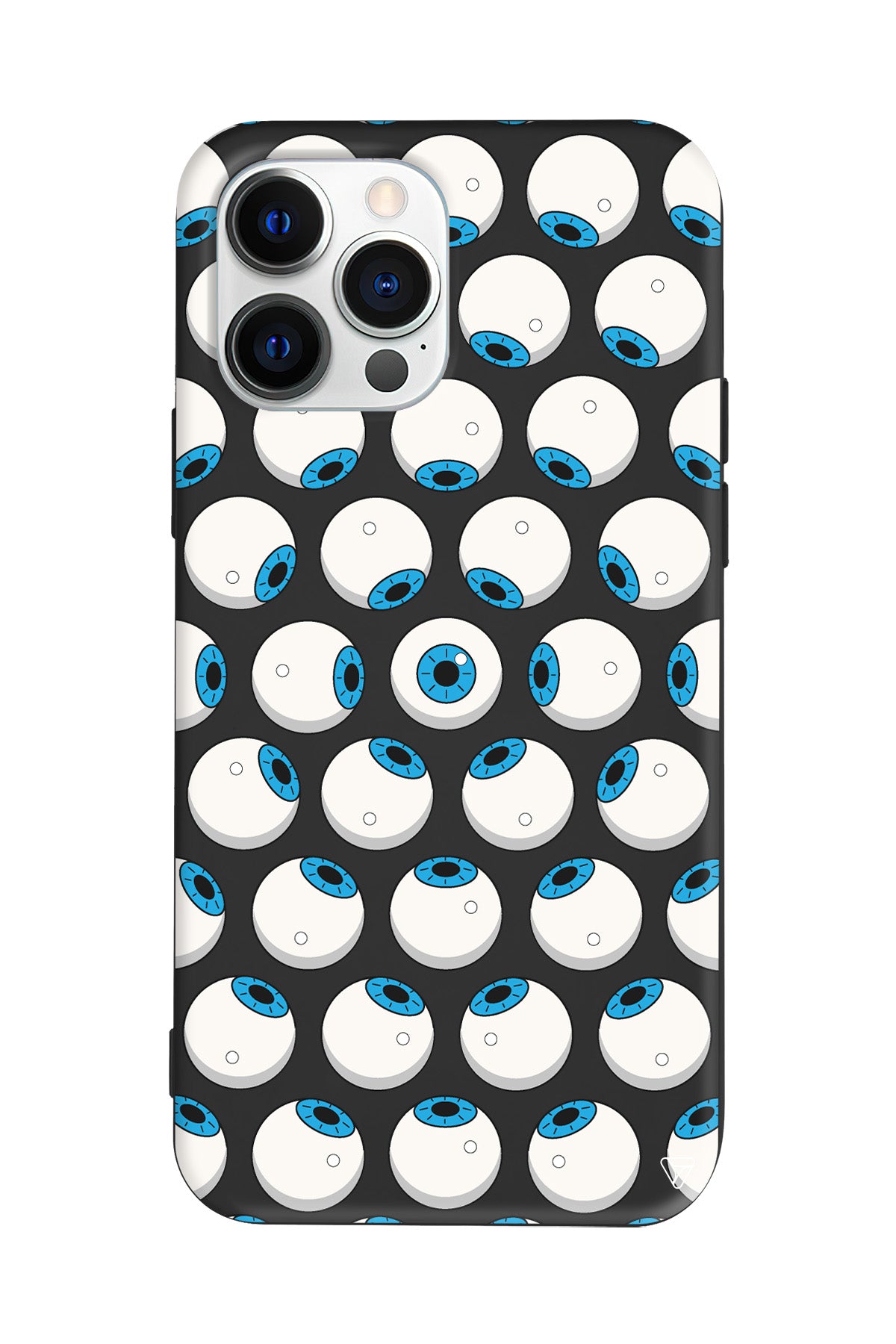 Eyes On You 2 Lansman Model İçi Kadife Silikon Telefon Kılıfı