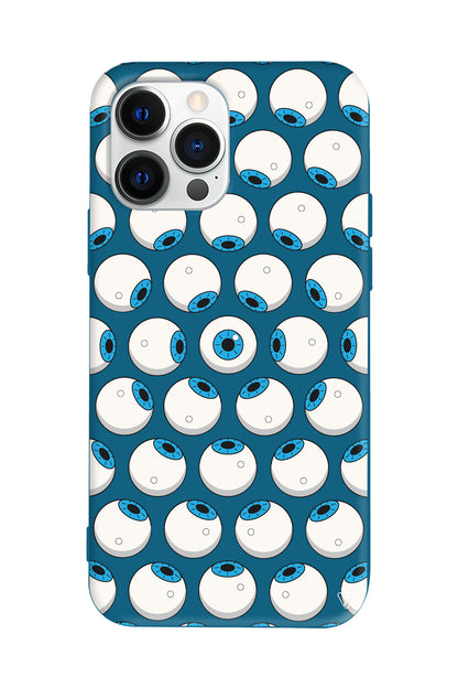 Eyes On You 2 Lansman Model İçi Kadife Silikon Telefon Kılıfı