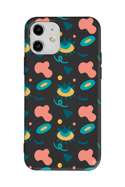 Pastel Goz Lansman Model İçi Kadife Silikon Telefon Kılıfı