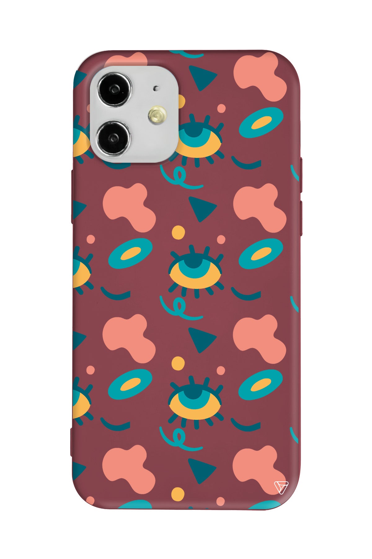 Pastel Goz Lansman Model İçi Kadife Silikon Telefon Kılıfı