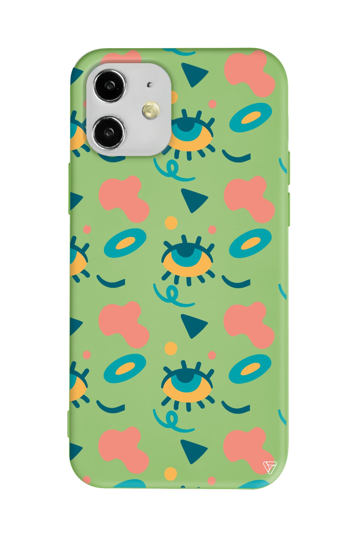 Pastel Goz Lansman Model İçi Kadife Silikon Telefon Kılıfı