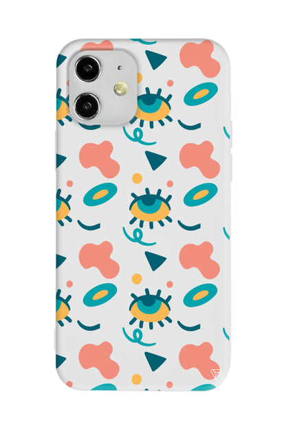 Pastel Goz Lansman Model İçi Kadife Silikon Telefon Kılıfı