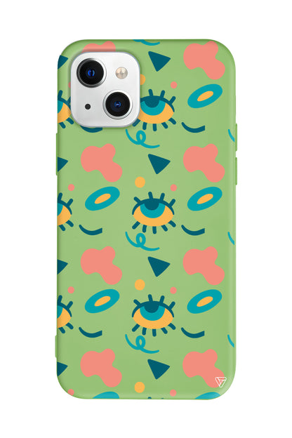 Pastel Goz Lansman Model İçi Kadife Silikon Telefon Kılıfı