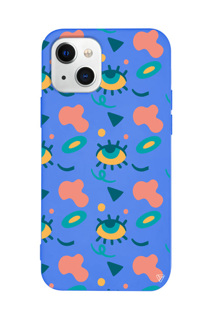 Pastel Goz Lansman Model İçi Kadife Silikon Telefon Kılıfı